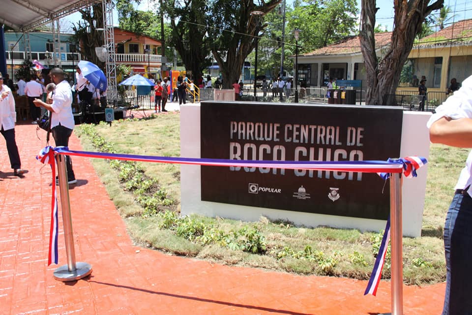 Ceremonia de Inauguración del Parque Central de Boca Chica￼